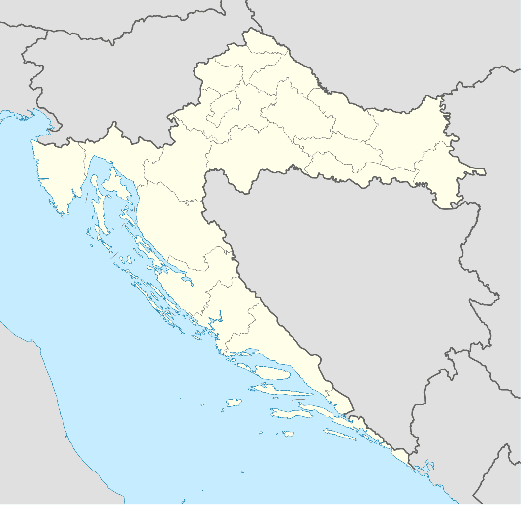 Map of Croatia with hotspots