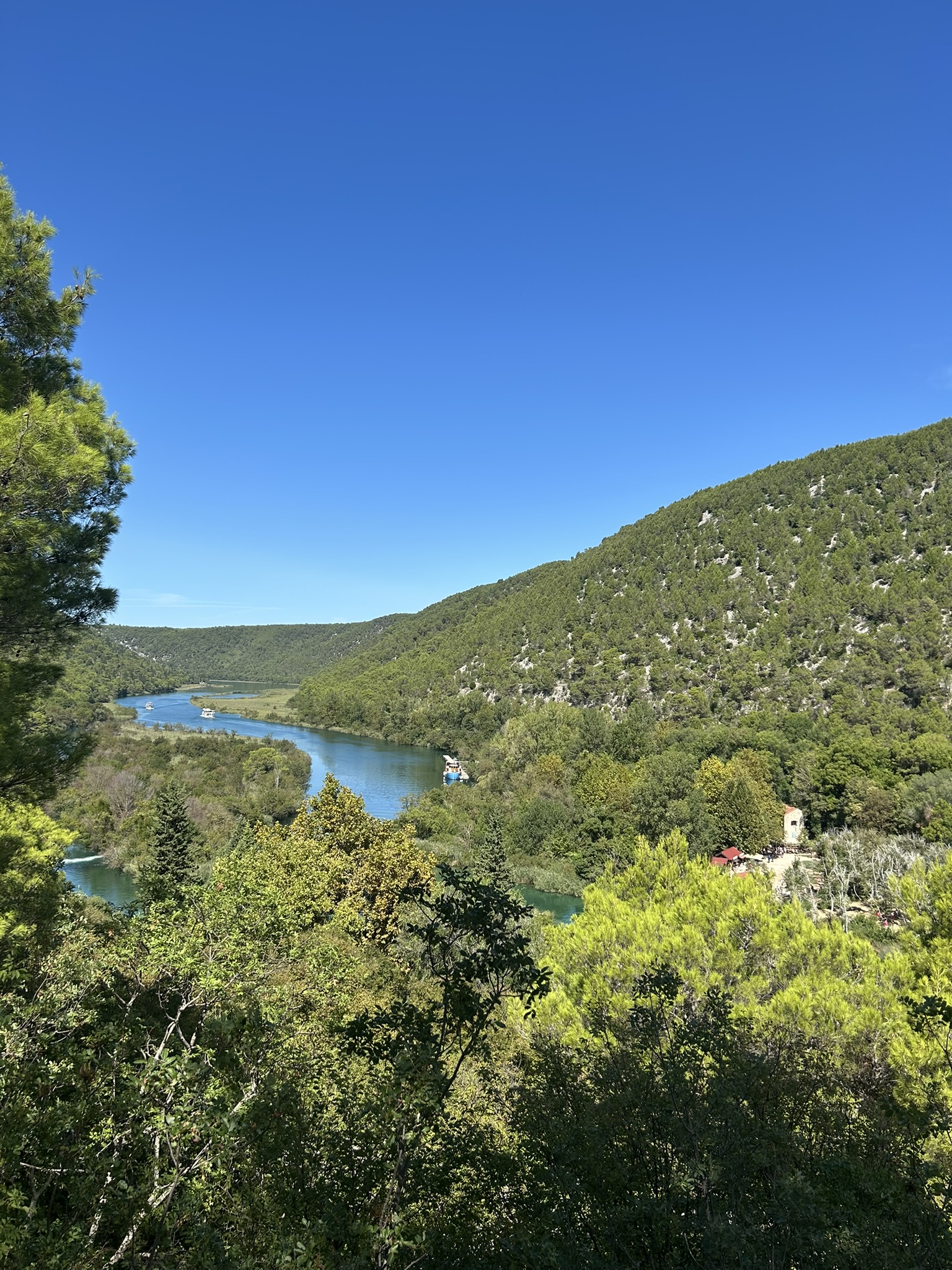 Krka canyon landscape