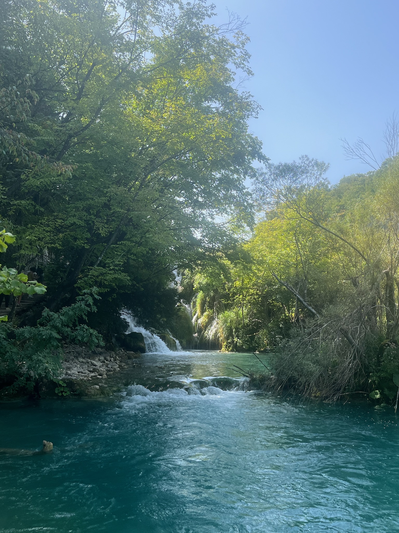 Cascading waterfalls
