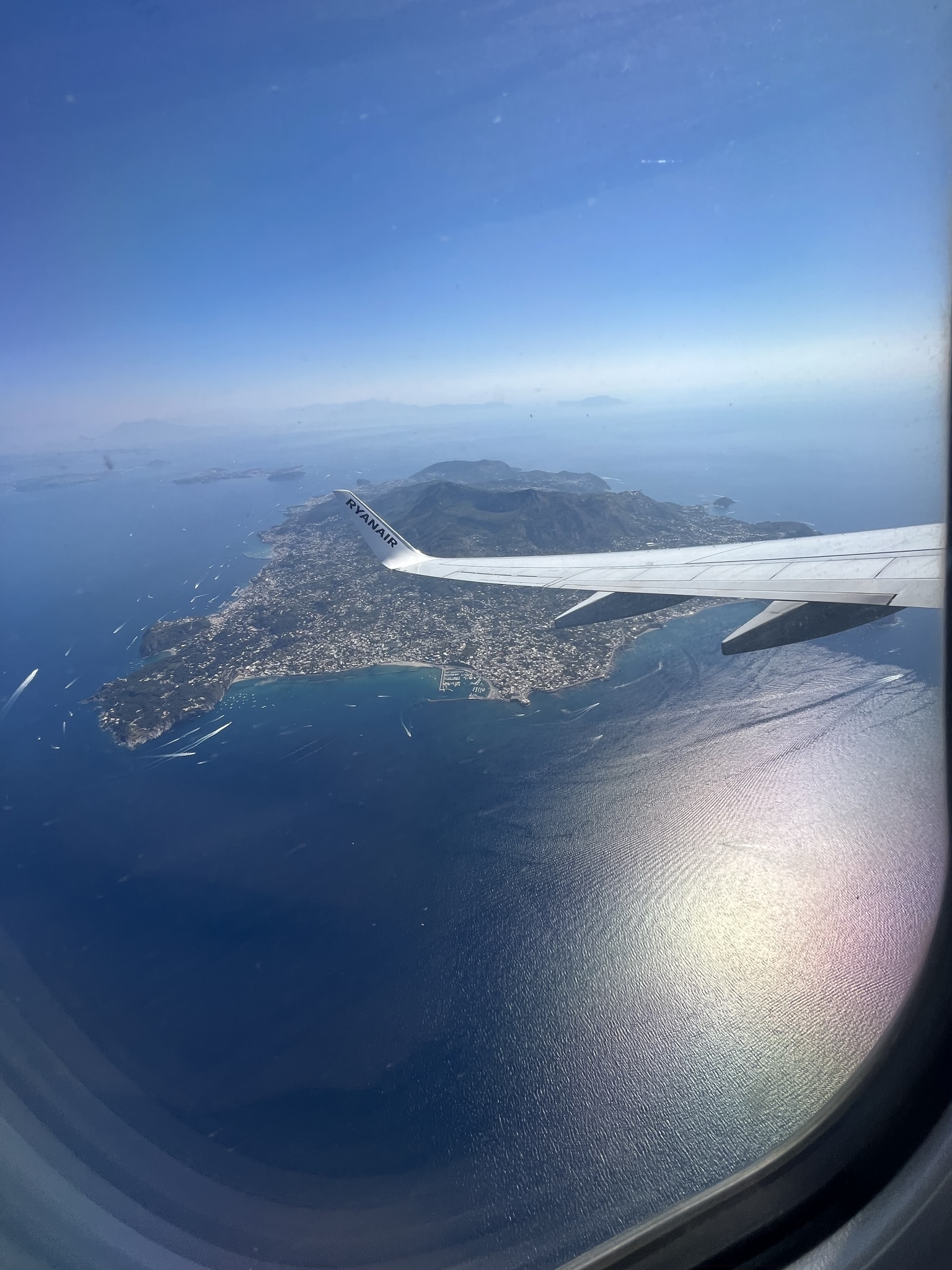 Arrival from the air